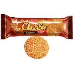 بیسکویت پاپل زنجبیل بادام زمینی ۸۰ گرمی شیرین عسل